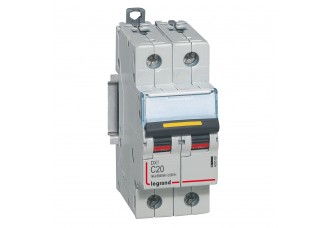 Выключатель автоматический 2-пол. 20А C DC 16kA DX3 Legrand