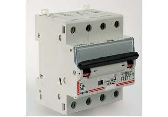 Выключатель автоматический 4 полюса 40A C 6ka DX3-E Legrand