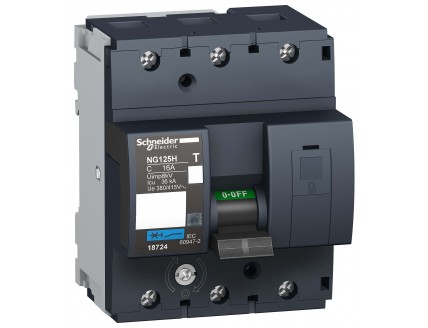 Выключатель автоматический 3-пол. 16A 36кА NG125H C "Schneider Electric"