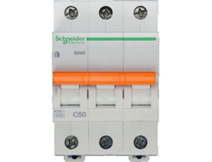 Выключатель автоматический 3-пол. 50A C 4,5кА Domovoy Schneider Electric