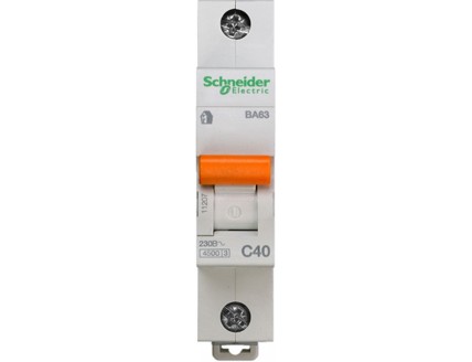 Выключатель автоматический 1-пол. 40A C 4,5кА Domovoy Schneider Electric