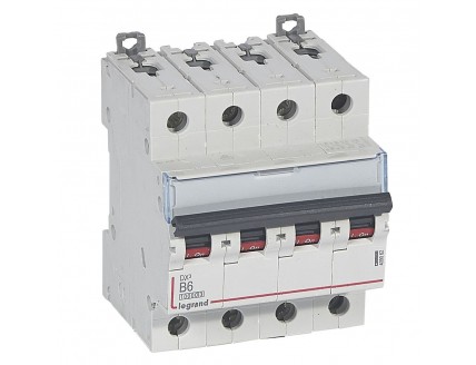 Выключатель автоматический 4-пол. 6A B 16kA DX3 Legrand