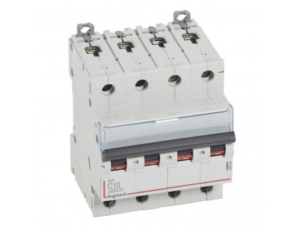 Выключатель автоматический 4-пол. 10A С 10kA DX3 Legrand
