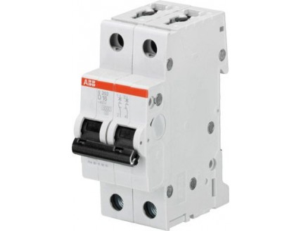 Выключатель автоматический 2-пол. 13A D 6kA ABB