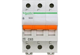 Выключатель автоматический 3 полюса 63A C 4,5ка Domovoy Schneider Electric