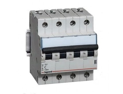 Выключатель автоматический 4-пол. 20А C 10kA TX3 Legrand
