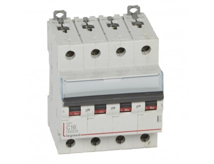Выключатель автоматический 4-пол. 16A С 10kA DX3 Legrand