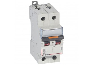 Выключатель автоматический 2-пол. 2A C 25kA DX3 Legrand
