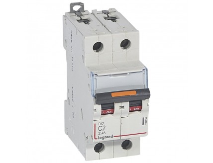 Выключатель автоматический 2-пол. 2A C 25kA DX3 Legrand