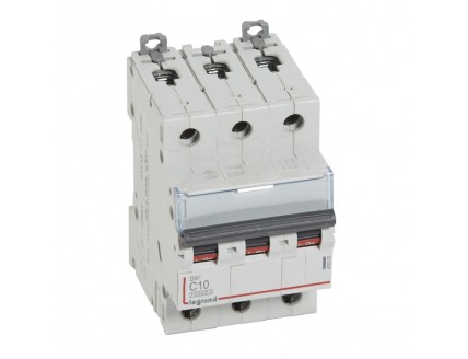 Выключатель автоматический 3-пол. 10A C 16kA DX3 Legrand