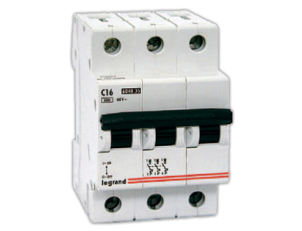 Выключатель автоматический 3-пол. 80A C 16kA DX3 Legrand