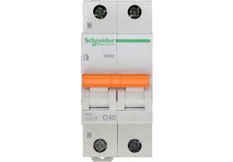 Выключатель автоматический 1 полюс +N 40A C 4,5ка Domovoy Schneider Electric