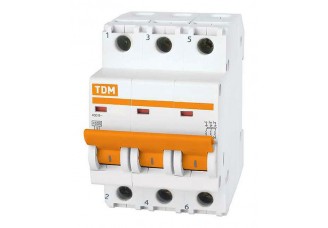 Выключатель автоматический 3-пол. 10А C 4,5кА ВА47-63 TDM