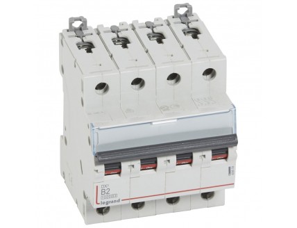 Выключатель автоматический 4-пол. 2A B 16kA DX3 Legrand