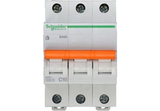Выключатель автоматический 3 полюса 10A C 4,5ка Domovoy Schneider Electric