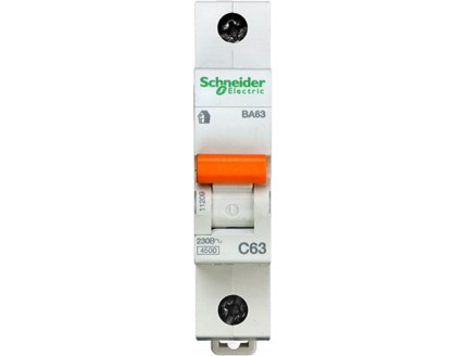 Выключатель автоматический 1-пол. 63A C 4,5кА Domovoy Schneider Electric