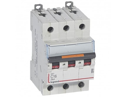 Выключатель автоматический 3-пол. 16A C 25kA DX3 Legrand