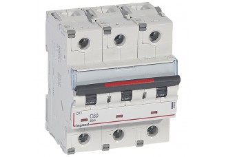 Выключатель автоматический 3-пол. 80A С 36kA DX3 Legrand