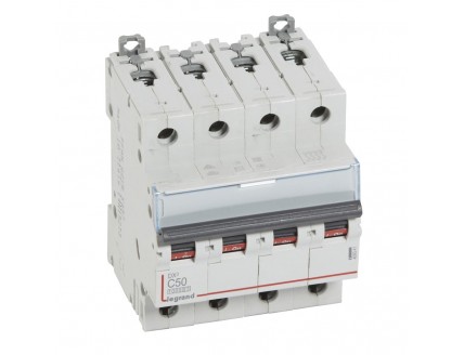 Выключатель автоматический 4-пол. 50A C 16kA DX3 Legrand