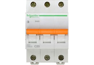 Выключатель автоматический 3-пол. 20A C 4,5кА Domovoy Schneider Electric