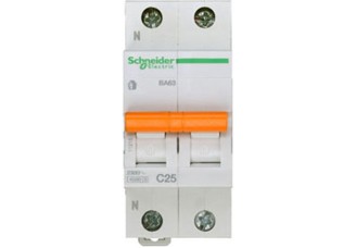 Выключатель автоматический 1 полюс +N 25A C 4,5ка Domovoy Schneider Electric