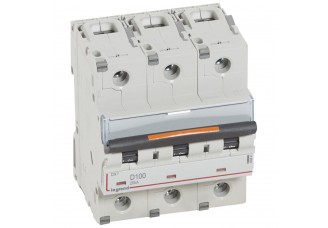 Выключатель автоматический 3-пол. 100A D 25kA DX3 Legrand