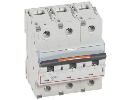 Выключатель автоматический 3-пол. 100A D 25kA DX3 Legrand