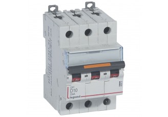 Выключатель автоматический 3-пол. 10A D 25kA DX3 Legrand