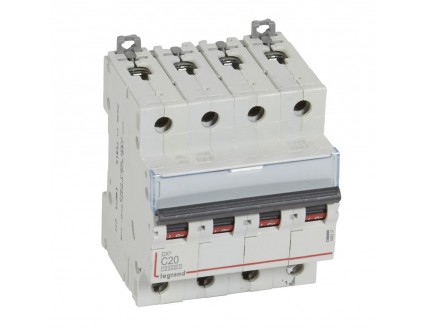 Выключатель автоматический 4-пол. 20A C 16kA DX3 Legrand