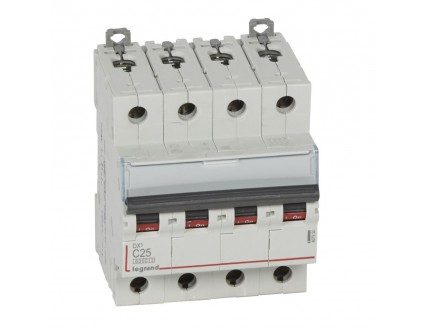 Выключатель автоматический 4-пол. 25A С 10kA DX3 Legrand
