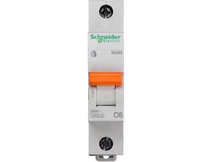Выключатель автоматический 1-пол. 6A C 4,5кА Domovoy Schneider Electric