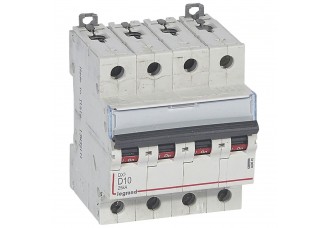 Выключатель автоматический 4-пол. 10A D 25kA DX3 Legrand
