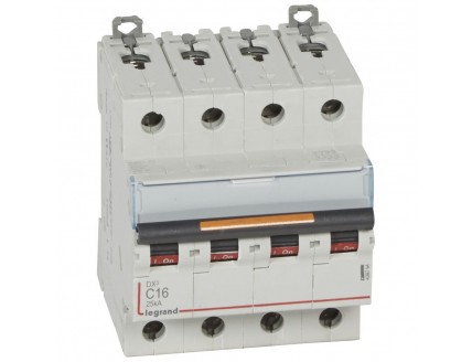 Выключатель автоматический 4-пол. 16A C 25kA DX3 Legrand