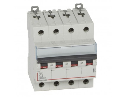 Выключатель автоматический 4-пол. 2A С 10kA DX3 Legrand