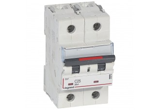 Выключатель автоматический 2-пол. 25A С 36kA DX3 Legrand