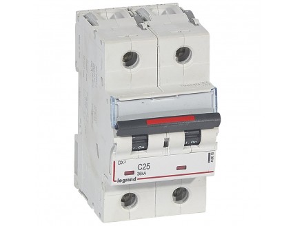 Выключатель автоматический 2-пол. 25A С 36kA DX3 Legrand