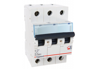 Выключатель автоматический 3-пол. 6А C 6kA TX3 Legrand
