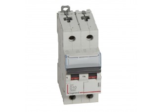 Выключатель автоматический 2-пол. 10A D 10kA DX3 Legrand
