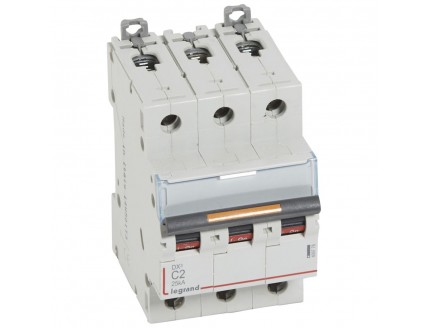 Выключатель автоматический 3-пол. 2A C 25kA DX3 Legrand