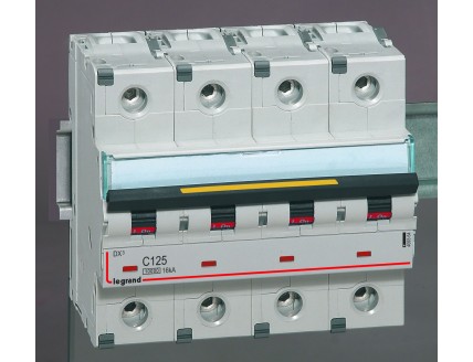 Выключатель автоматический 4-пол. 125A C 16kA DX3 Legrand