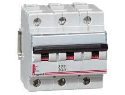 Выключатель автоматический 3-пол. 100A C 12,5kA DX Legrand