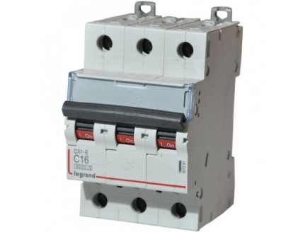 Выключатель автоматический 3-пол. 16A C 6kA DX3-E Legrand