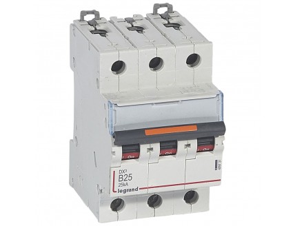 Выключатель автоматический 3-пол. 25A B 25kA DX3 Legrand