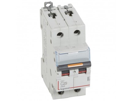 Выключатель автоматический 2-пол. 25A C 25kA DX3 Legrand