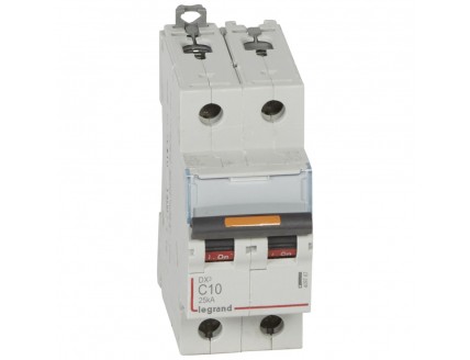 Выключатель автоматический 2-пол. 10A C 25kA DX3 Legrand