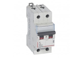 Выключатель автоматический 2-пол. 2A C 16kA DX3 Legrand