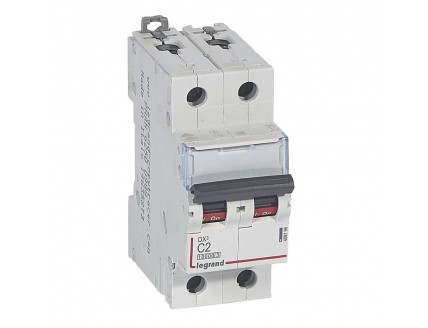 Выключатель автоматический 2-пол. 2A C 16kA DX3 Legrand