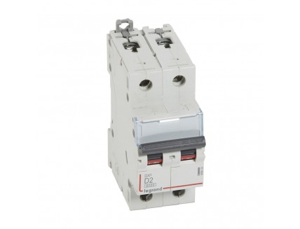 Выключатель автоматический 2-пол. 2A D 10kA DX3 Legrand