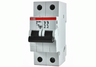 Выключатель автоматический 2 полюса 63A C 4,5ka ABB