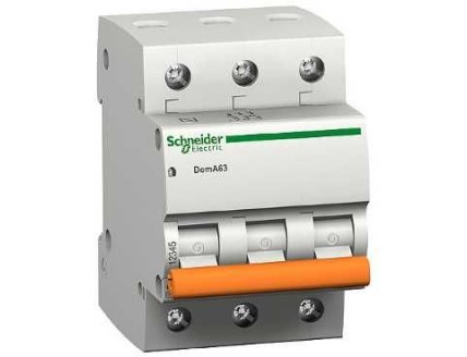 Выключатель автоматический 3-пол. 6A C 4,5кА Domovoy Schneider Electric